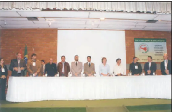 Figura 9. Foto da Composição da Mesa da Audiência Pública da Grande Florianópolis – 08/08/2003