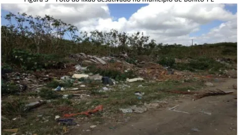 Figura 3  –  Foto do lixão desativado no município de Bonito-PE 