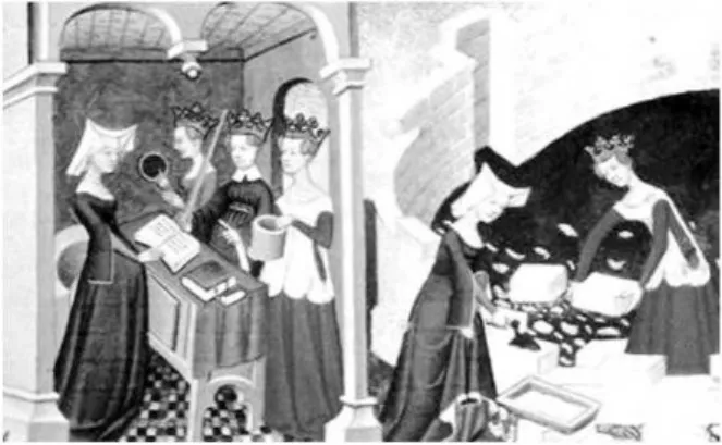 Figura 6: Christine de Pizan ensinando (iluminura da obra La  ciudad de las damas)