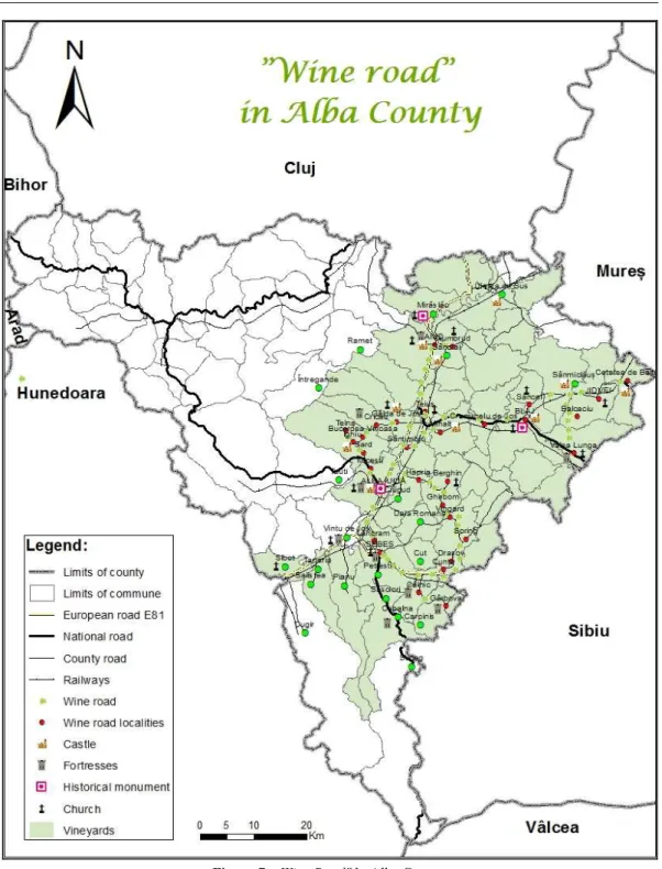 Figure 7. „Wine Road" în Alba County 