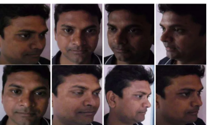 Fig. 6: Samples of own acquired face images  