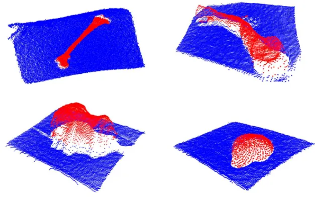 Fig 4. ToF depth images segmentation results in a 3D view.