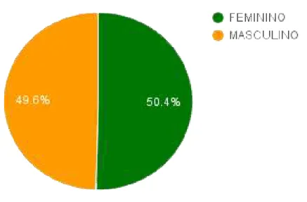 Figura 4 - Grupo total de alunos por gênero 