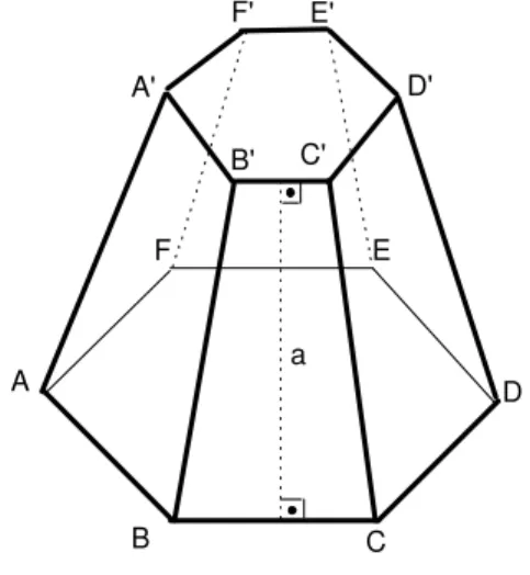 Fig. 140: a ´ e ap´ otema da pirˆ amide truncada regular.