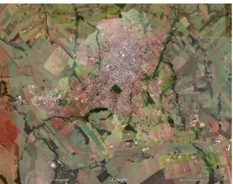 Figura 2. Vista aérea do Município de Tangará da Serra - MT. 