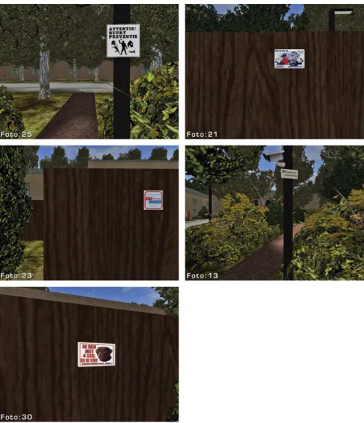 Figure 3. Warning signs and cameras.