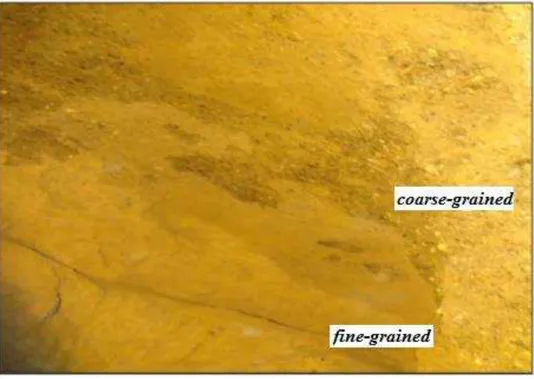 Fig. 12. Illustrates the extent of heterogeneity experienced at the tunnel face in the distance range (1152 to 1367 m)  studied 