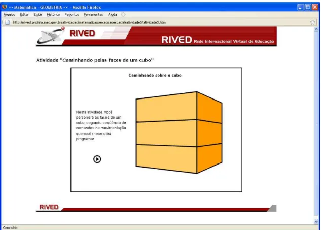 Figura 3: Cubo Mágico. Fonte: http://rived.proinfo.mec.gov.br/atividades 