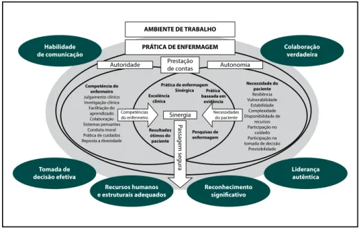 Figura 3.  Modelo Sinergético – Baylor Health Care System Professional Nursing Practice Model