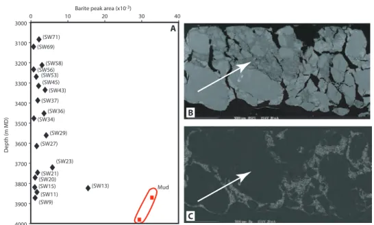 Figure 3. Major mineralogical zones of the SAFOD main hole as defined by  XRD analyses of rotary cuttings