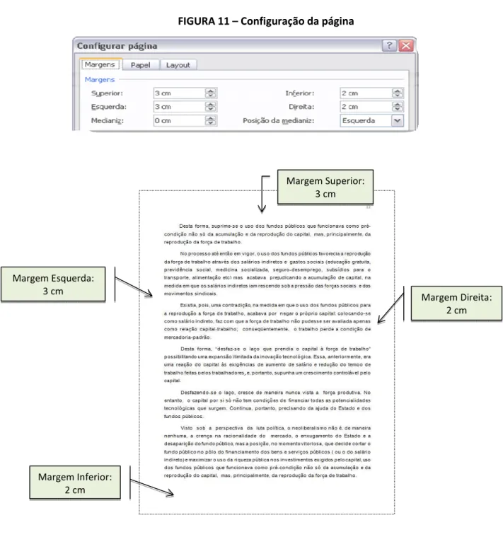 FIGURA 11 – Configuração da página 