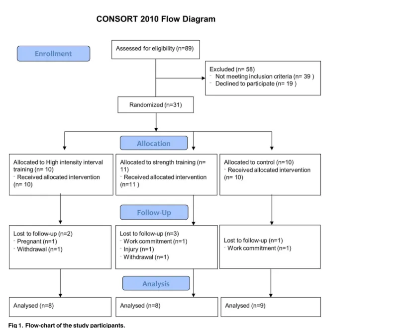 Fig 1. Flow-chart of the study participants.