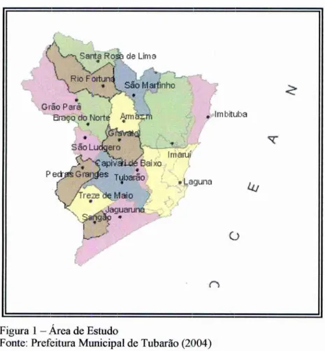 Figura 1 —  Area de Estudo 