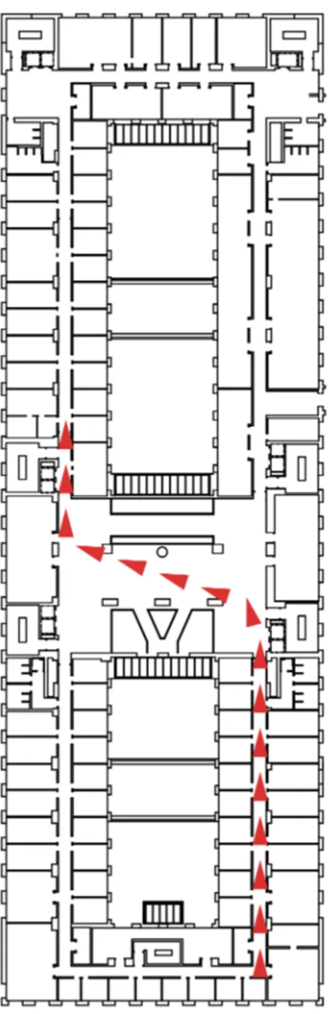 Figure 2. Map of a corridor from the Rawseeds project. It belongs to building A from the Universita` di Milano-Bicocca (Italy)