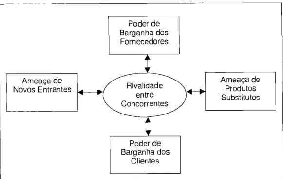 Figura 02: Cinco forças competitivas do Modelo de Porter  Fonte: Porter (1999) 