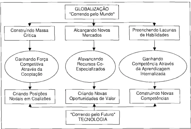 Figura 04: A lógica da criação de valor em alianças  Fonte: Doz  e  Hamel (2000) 