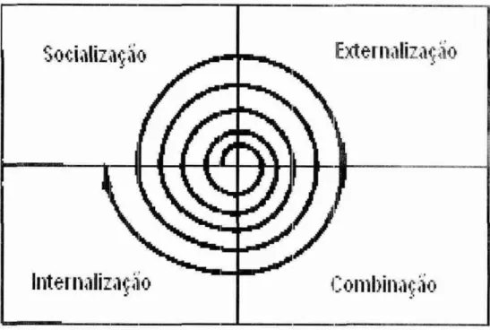 Figura 1 - Espiral do conhecimento. 