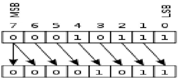 Fig 2.5.a: Logical Left Shift    