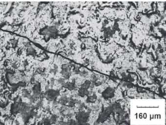 Figure 14.  The same crack after three accelerated stress cycles.