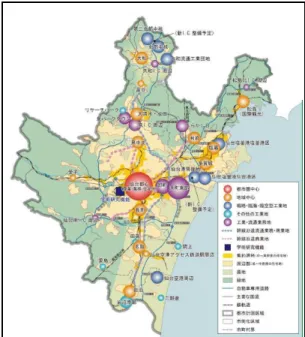 Fig. 8. The City Planning Area Master Plan, The  layout plan of major facilities 