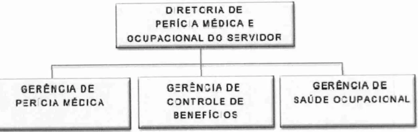 Figura I — Organograma da Diretoria de   Perícia   Médica  e  Saúde  Ocupacional  do Servidor 