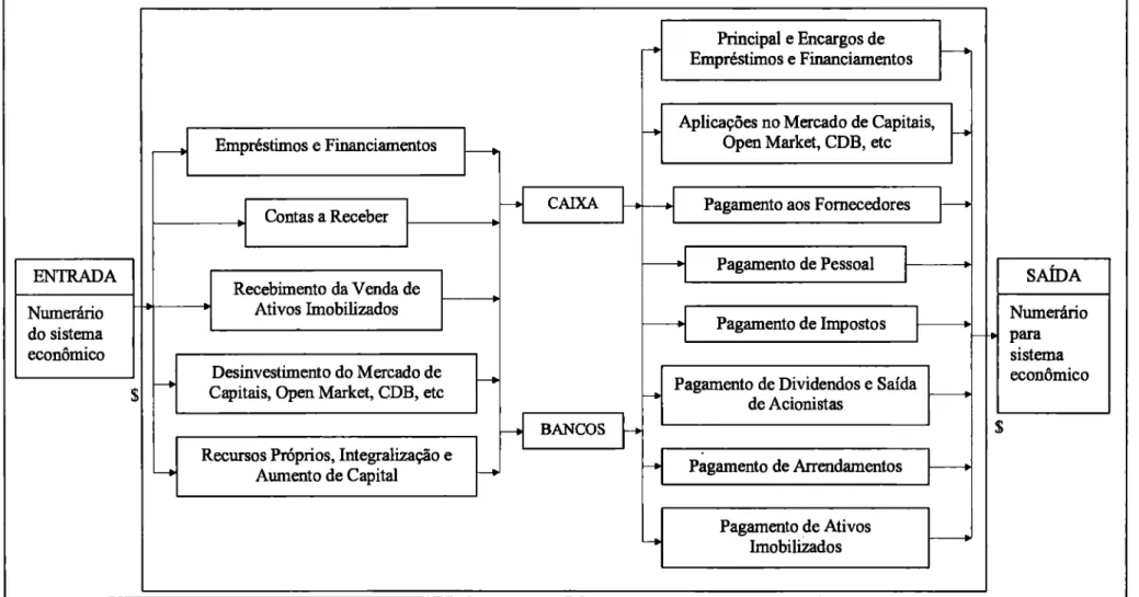 Figura 2: Processo da função financeira  Fonte: Sanvicente (1987) 