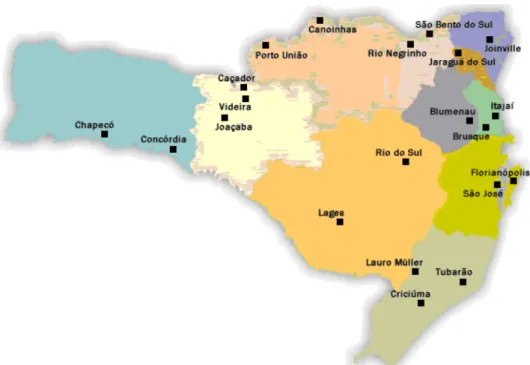 Figura 5 - Divisão de Regionais 