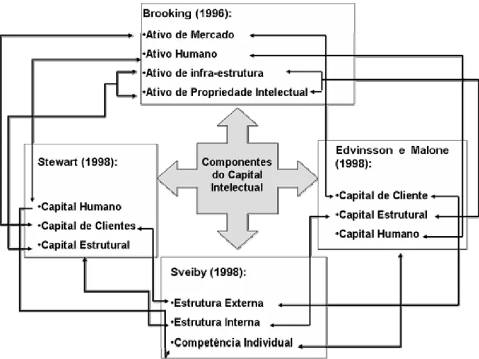 Figura 1 – Componentes do CI segundo os autores clássicos 