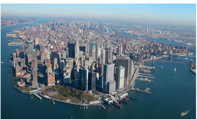 Foto 1: Vista panorâmica de Battery Park 