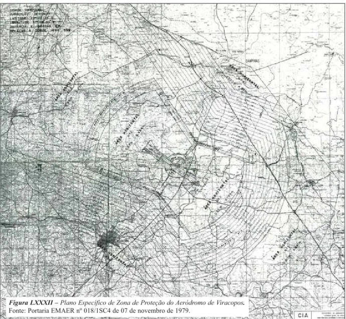 Figura LXXXII – Plano Específico de Zona de Proteção do Aeródromo de Viracopos.