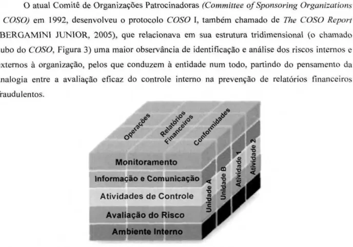 Figura  3 - Cubo de COSO Internal Control  —  a Integrated Framework. 