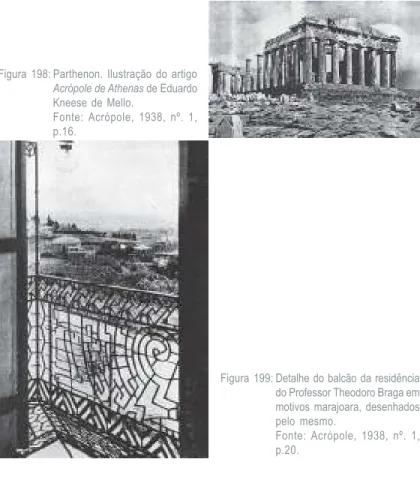 Figura  198: Parthenon.  Ilustração  do  artigo Acrópole de Athenas de Eduardo Kneese  de  Mello.