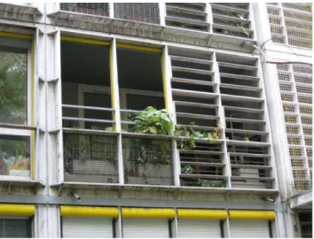 Fig. 125 Brises na fachada 