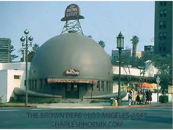 Figura 34 - Restaurante Brown Derby, Sunset Boulevard, Los Angeles, 1947. 91