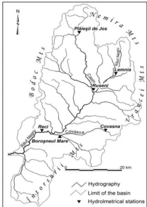 Table 1. Morphometric  data of basin’s hydrometric station 