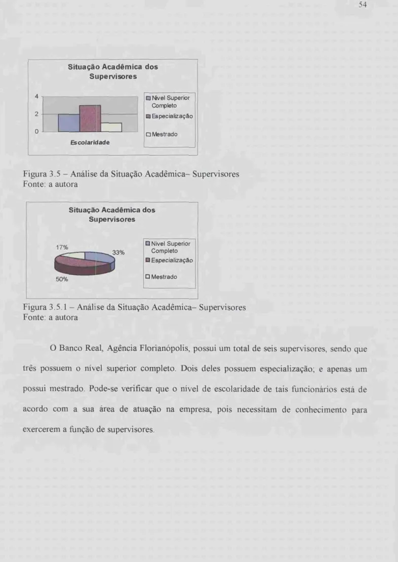 Figura 3.5 —   Análise   da Situação Acadêmica— Supervisores  Fonte: a autora 