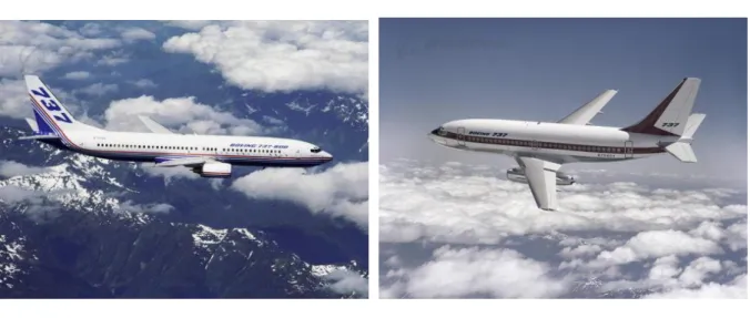 Fig. 2: Boeing 737-800 ............                           Fig.3: Boeing 737-200  Fonte: Boeing ...............