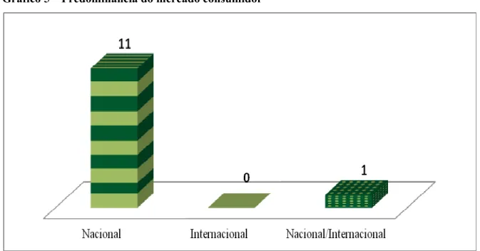 Gráfico 5 – Predominância do mercado consumidor