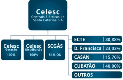 Figura 8 - Estrutura CELESC  Fonte: CELESC (2011) 