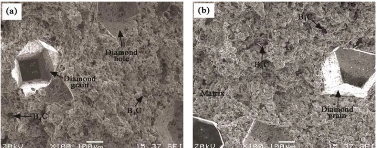 Fig. 8. The effect of sintering temperature and B 4 C on the TRS of segments. 