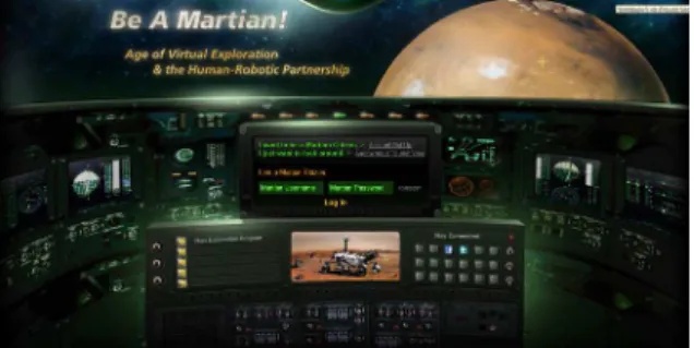 Figure 1: Be a Martian! Age of Virtual Exploration and the    Human-Robotic Partnership 