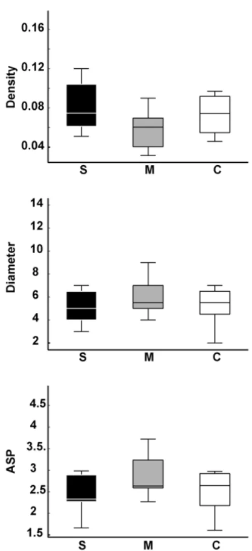 Figure 4. Global speech graph measures were not significantly different for the different groups