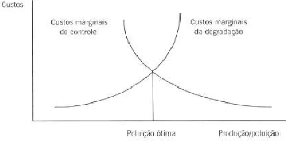 Figura 2. Nível de Poluição ótimo (ROMEIRO, 2003, p.11). 