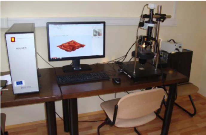 Fig.  3.  NT-MDT  Atomic  Force  Microscopy  (AFM),  at  the Tribology Center on the Faculty of Engineering in  Kragujevac.