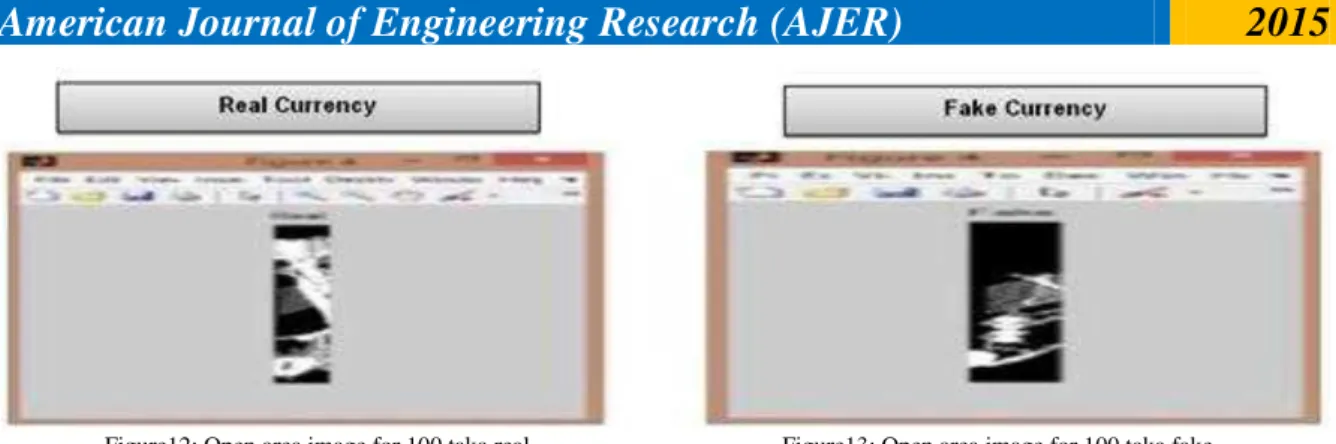 Figure 14: Open area Image for 100 taka real.   Figure 15: Open area Image for 100 taka fake