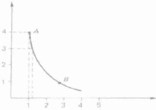 Figura 01 — Curva de Indiferença de Dois Bens. 