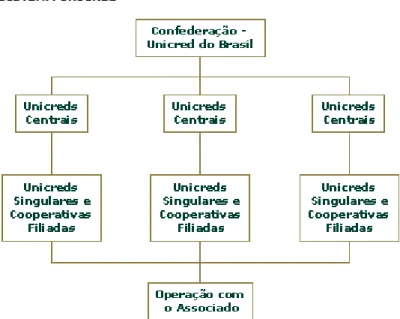 Figura 1.  Estrutura do Sistema Unicred    Fonte: Unicred Central SC 