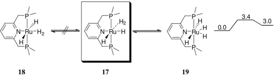 Figure  10:  Ball-and-Stick  models  of  the  complexes  17,  19  and  the  transition  state  TS(17-19)