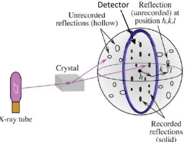 Figure 1.6.4 - Expected result in a crystallographic data collection for a three-dimensional analysis [34]