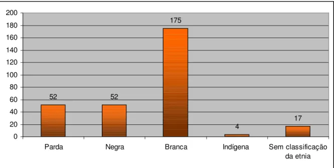 Gráfico 04 – Etnia dos responsáveis pelo benefício.
